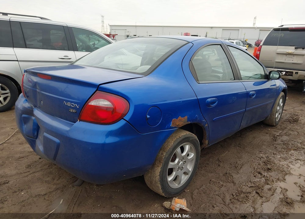 2005 DODGE NEON SXT VIN: 1B3ES56CX5D166896