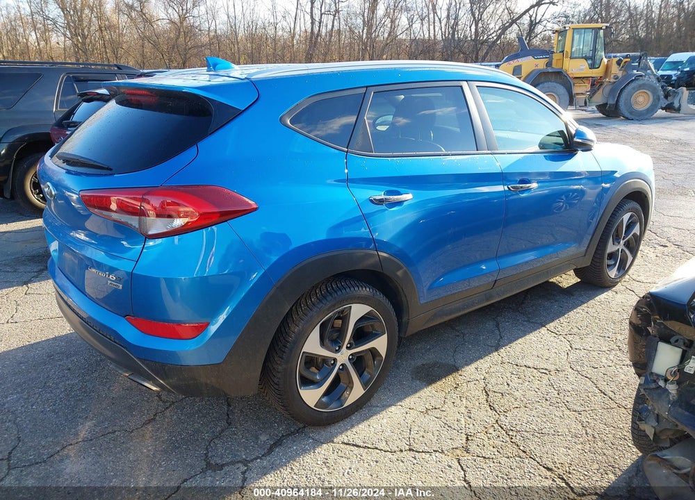 2016 HYUNDAI TUCSON LIMITED VIN: KM8J3CA26GU030194