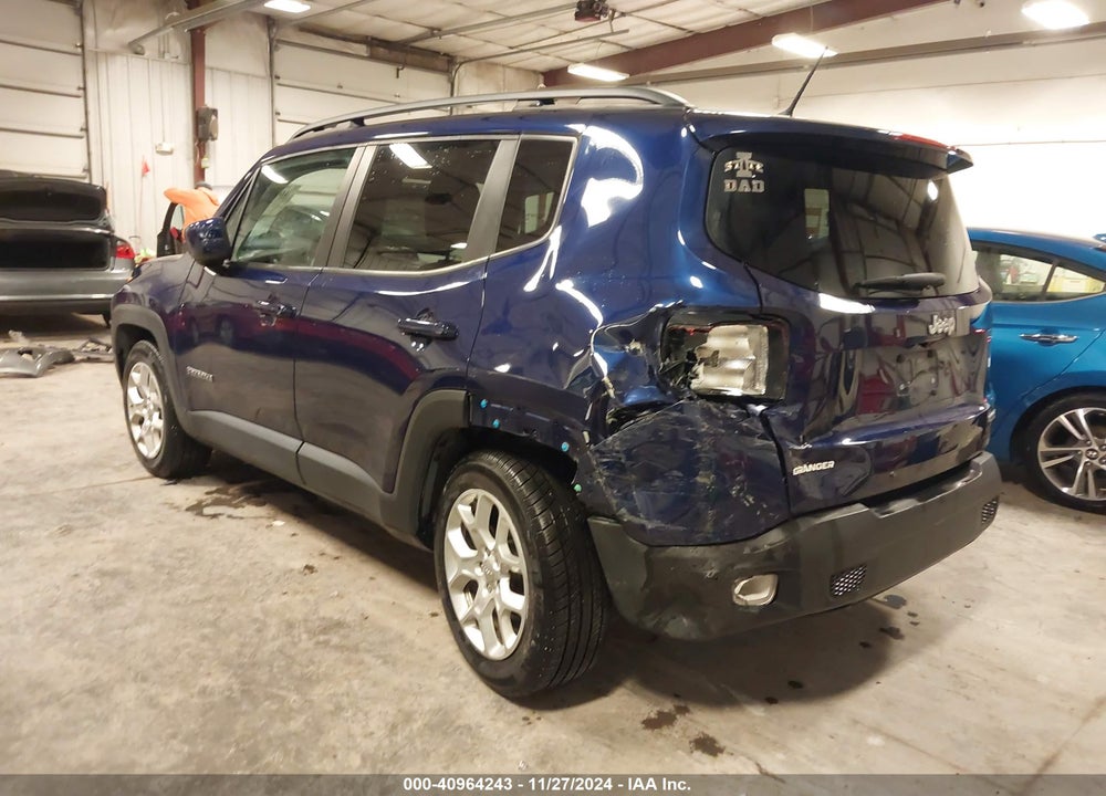 2016 JEEP RENEGADE LATITUDE VIN: ZACCJABTXGPD81187