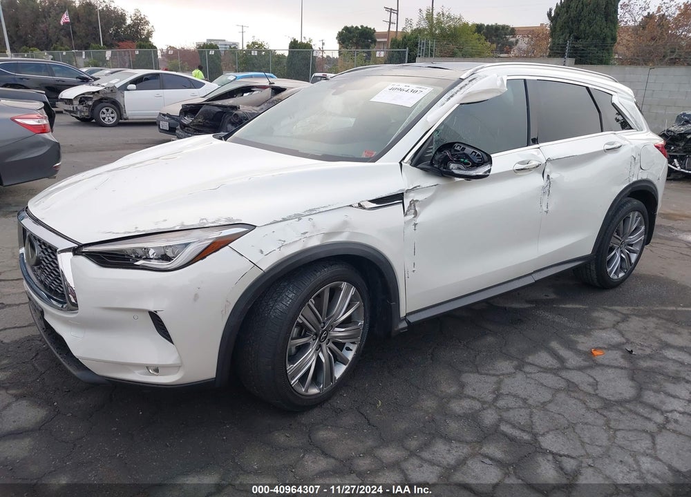 2022 INFINITI QX50 SENSORY VIN: 3PCAJ5EA3NF119850