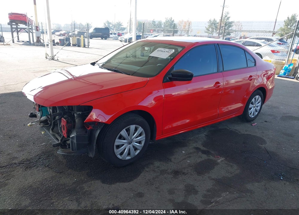 2014 VOLKSWAGEN JETTA 2.0L S VIN: 3VW2K7AJXEM433944