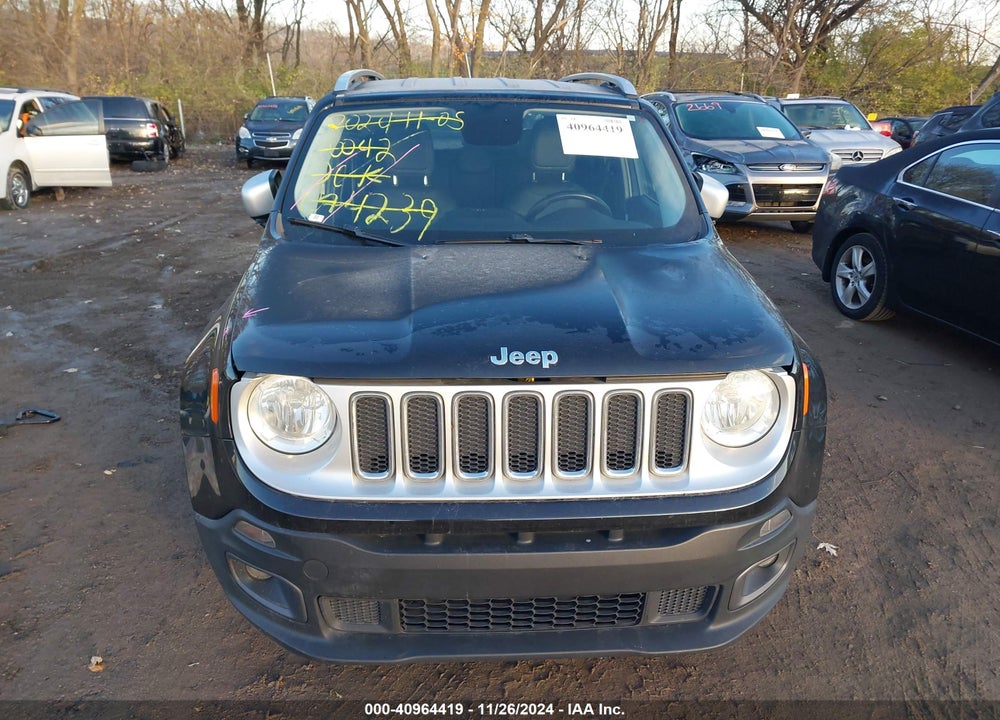 2016 JEEP RENEGADE LIMITED VIN: ZACCJADT9GPC74239