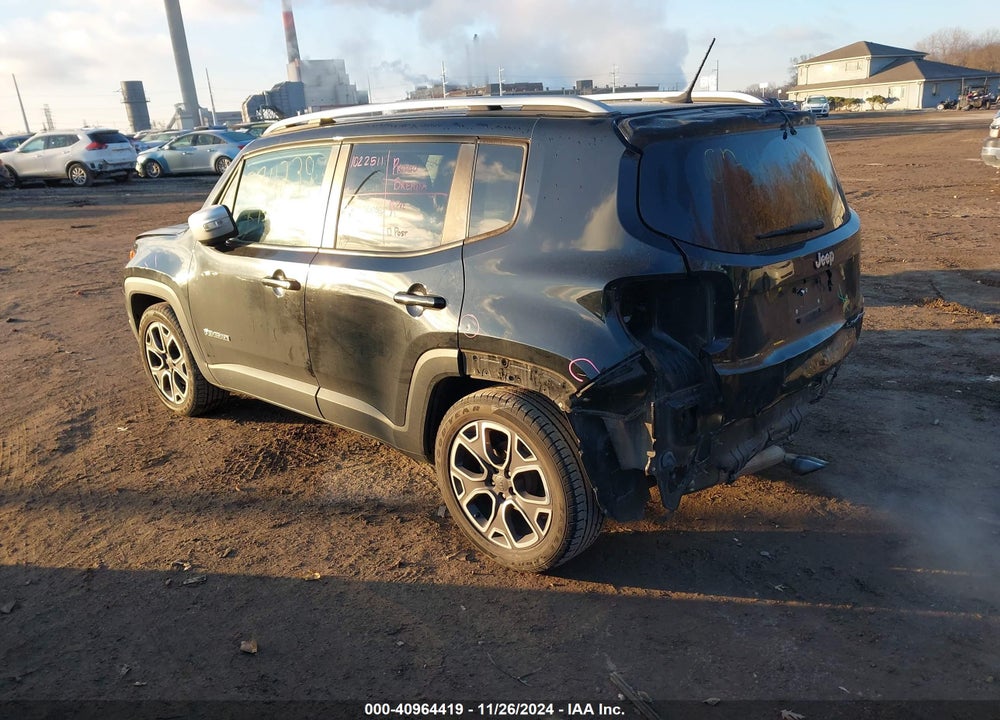 2016 JEEP RENEGADE LIMITED VIN: ZACCJADT9GPC74239
