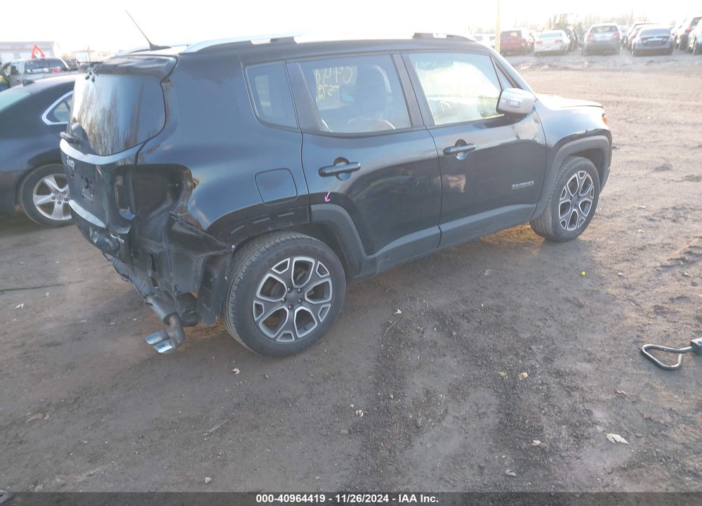 2016 JEEP RENEGADE LIMITED VIN: ZACCJADT9GPC74239