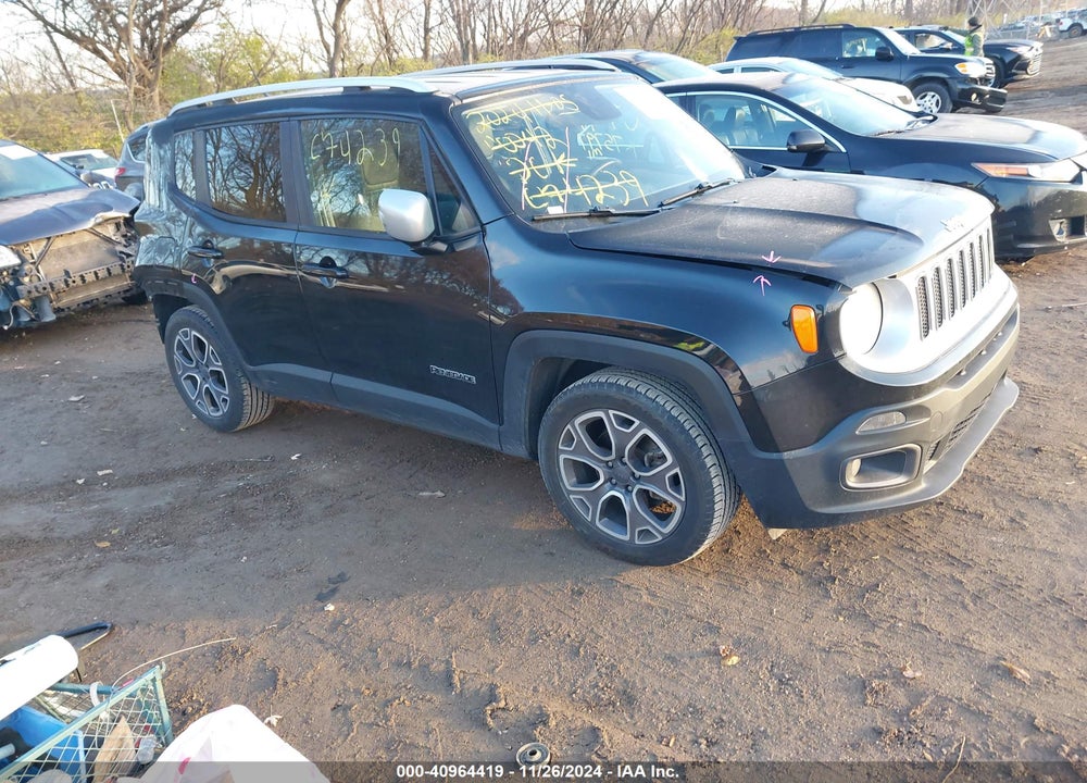 2016 JEEP RENEGADE LIMITED VIN: ZACCJADT9GPC74239