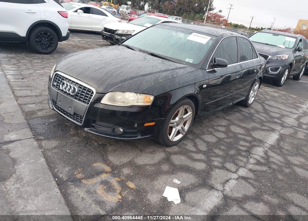 2008 AUDI A4 2.0T VIN: WAUAF78E28A102043