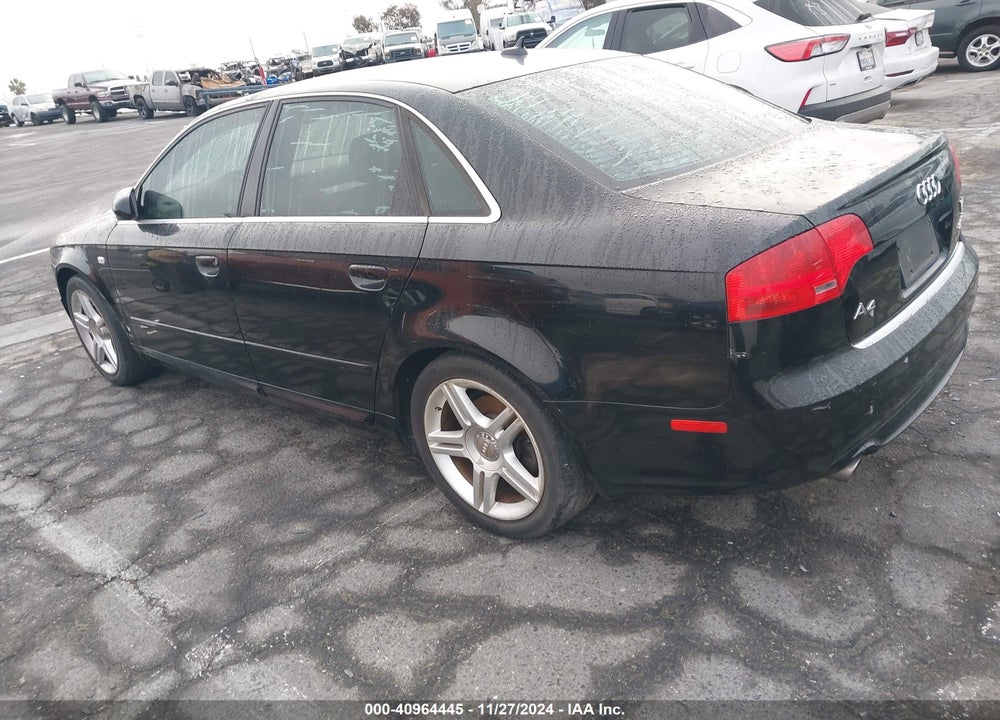 2008 AUDI A4 2.0T VIN: WAUAF78E28A102043