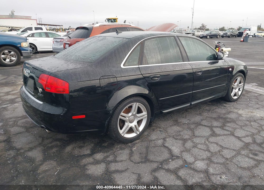 2008 AUDI A4 2.0T VIN: WAUAF78E28A102043