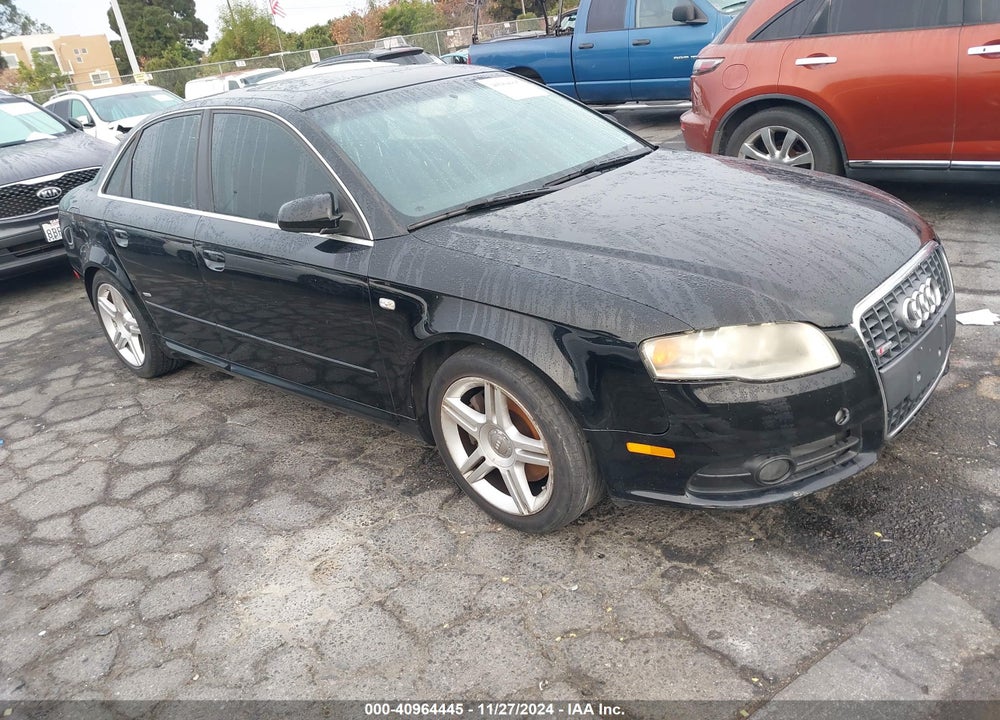 2008 AUDI A4 2.0T VIN: WAUAF78E28A102043