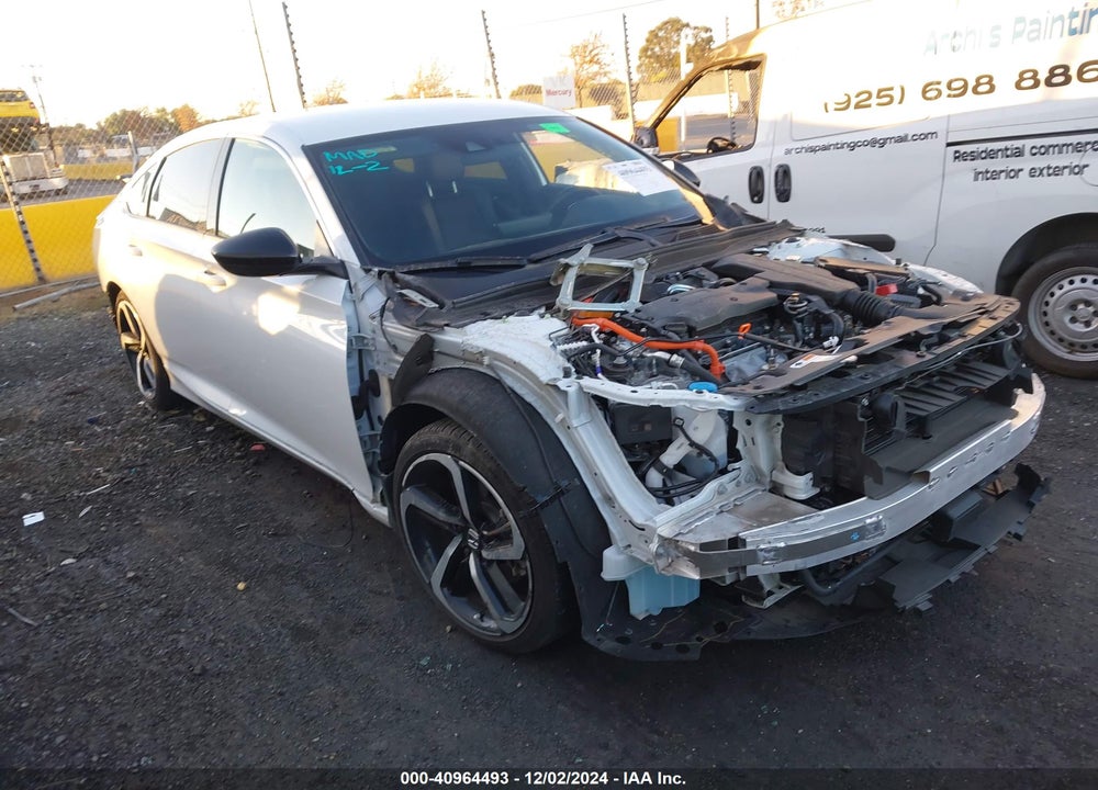 2022 HONDA ACCORD HYBRID SPORT VIN: 1HGCV3F28NA040919
