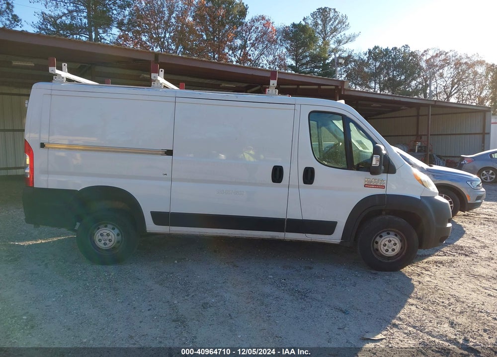 2021 RAM PROMASTER 1500 LOW ROOF 136 WB VIN: 3C6ERVAG1ME500385