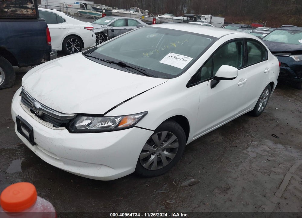 2012 HONDA CIVIC LX VIN: 2HGFB2F52CH558274