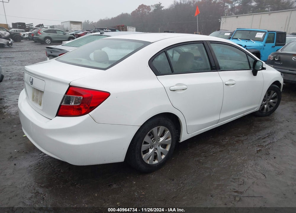 2012 HONDA CIVIC LX VIN: 2HGFB2F52CH558274