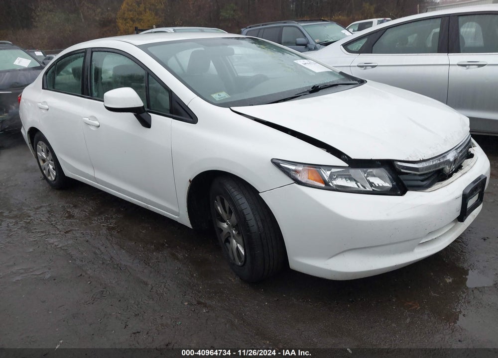 2012 HONDA CIVIC LX VIN: 2HGFB2F52CH558274