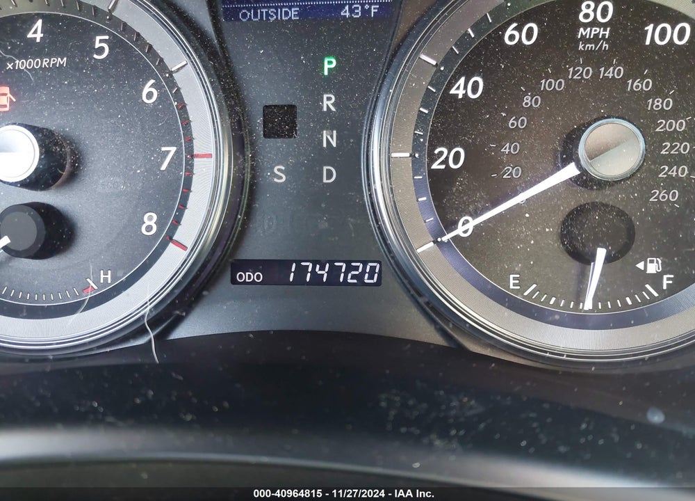 2010 LEXUS ES 350 VIN: JTHBK1EG5A2412837