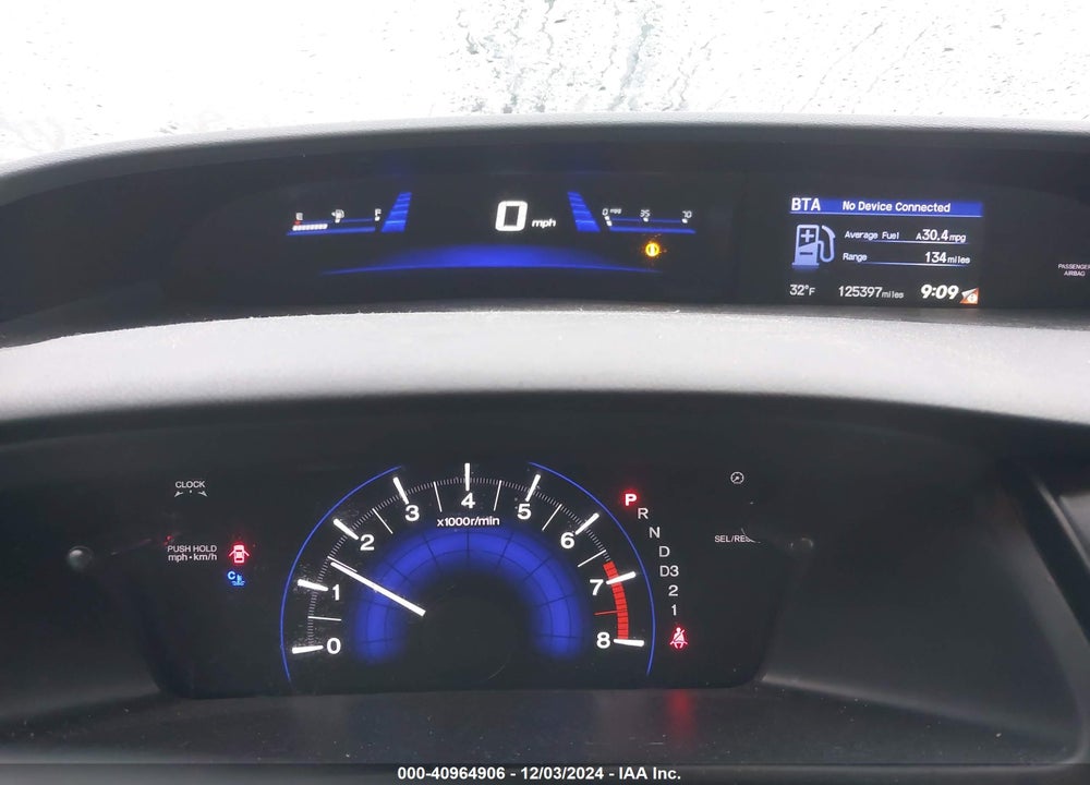 2013 HONDA CIVIC EX VIN: 19XFB2F82DE226678