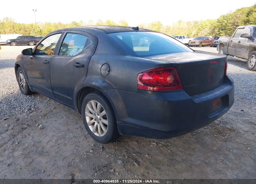 2012 DODGE AVENGER SE VIN: 1C3CDZAB4CN322724
