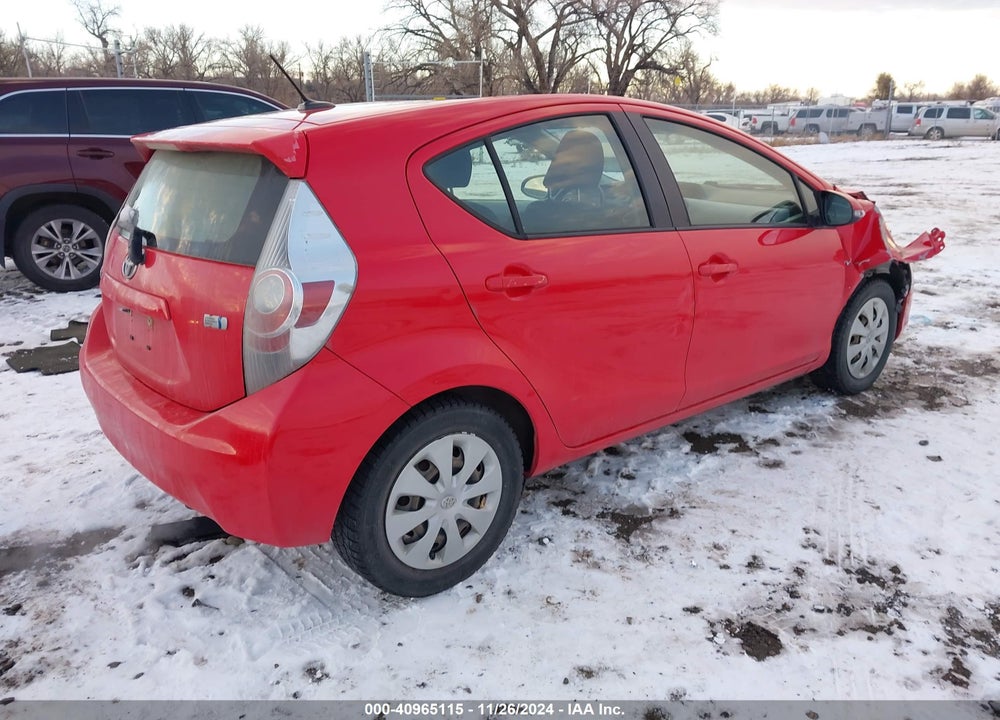 2012 TOYOTA PRIUS C THREE VIN: JTDKDTB35C1506086
