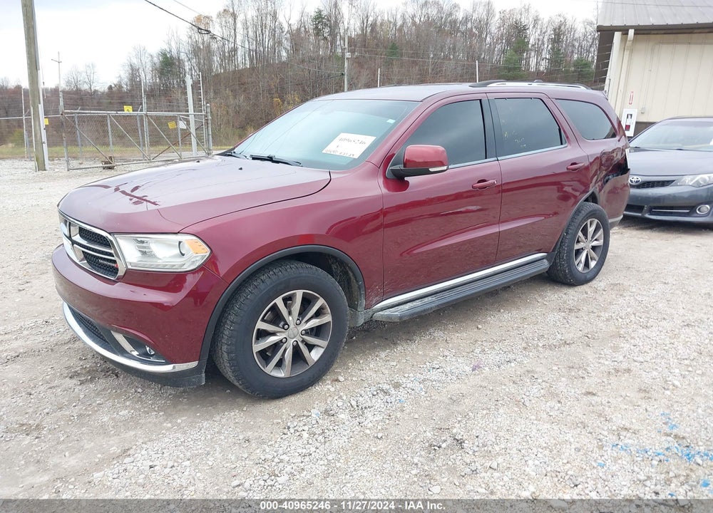 2016 DODGE DURANGO LIMITED VIN: 1C4RDJDG3GC484814