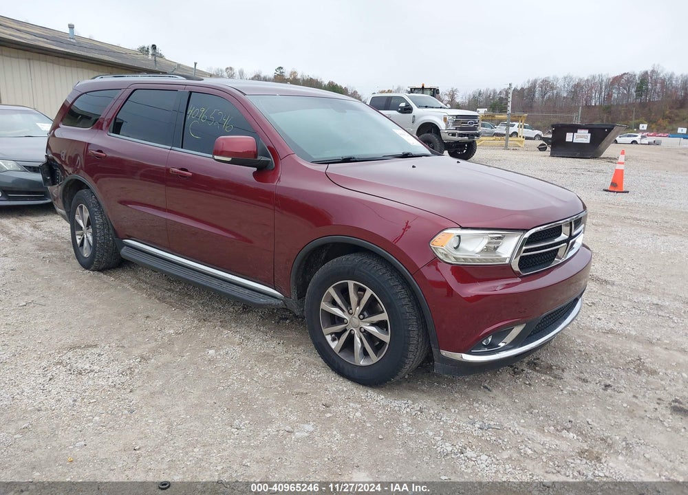 2016 DODGE DURANGO LIMITED VIN: 1C4RDJDG3GC484814