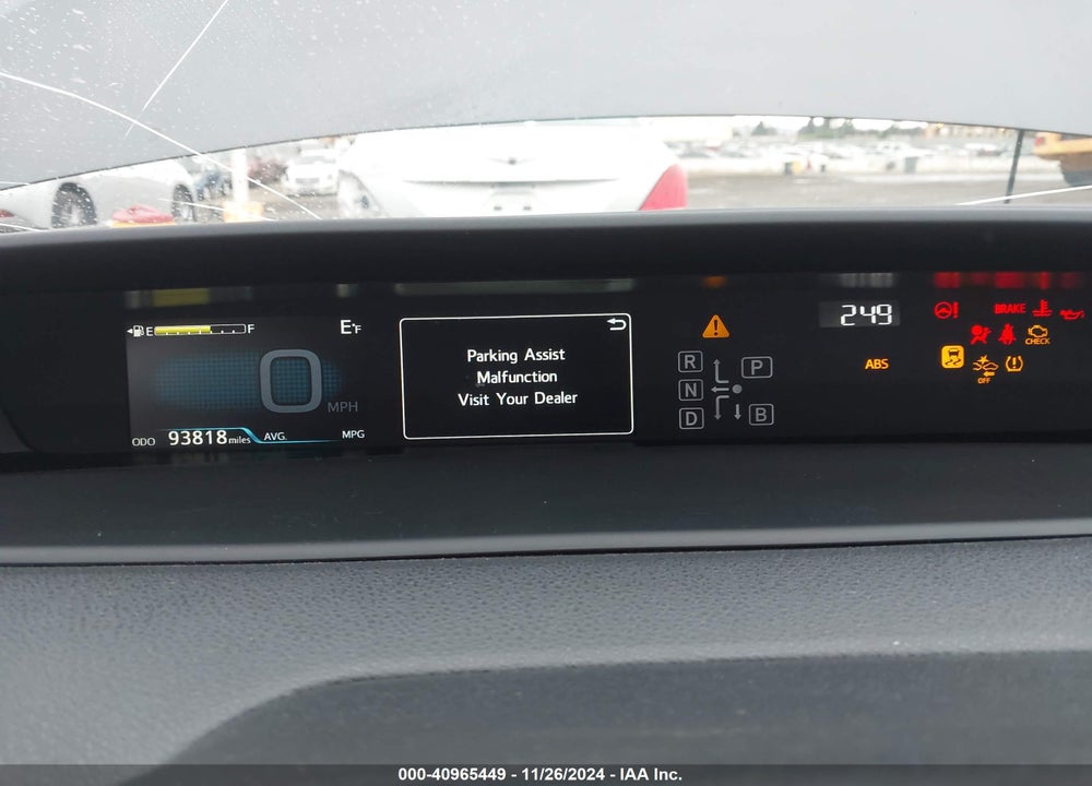 2020 TOYOTA PRIUS LE VIN: JTDKARFU5L3109237