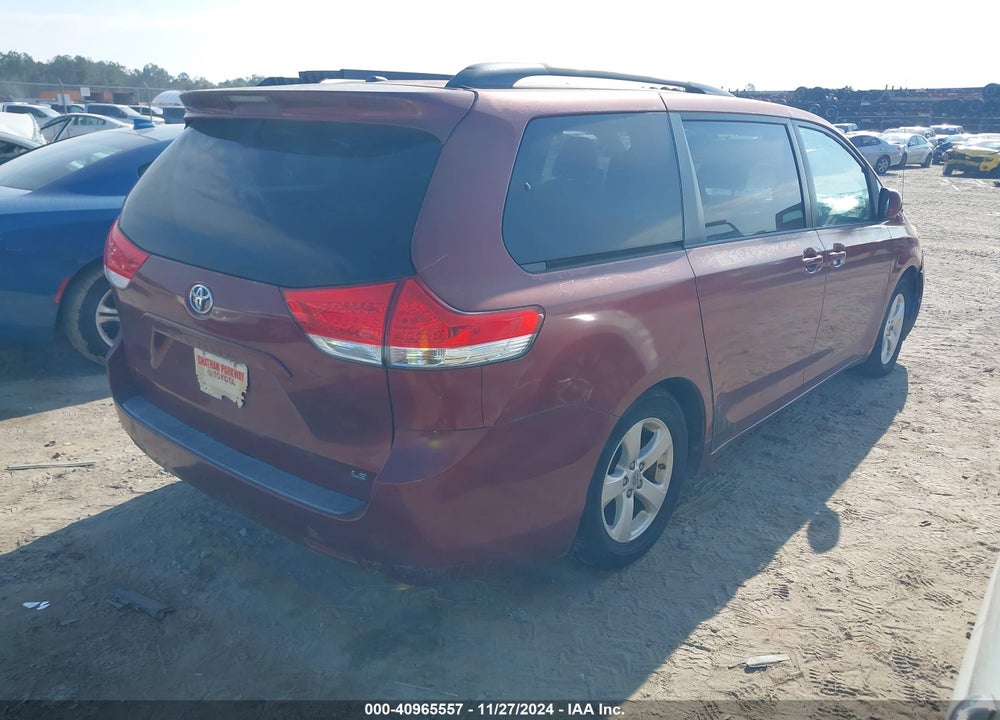 2011 TOYOTA SIENNA LE V6 VIN: 5TDKK3DC3BS113496