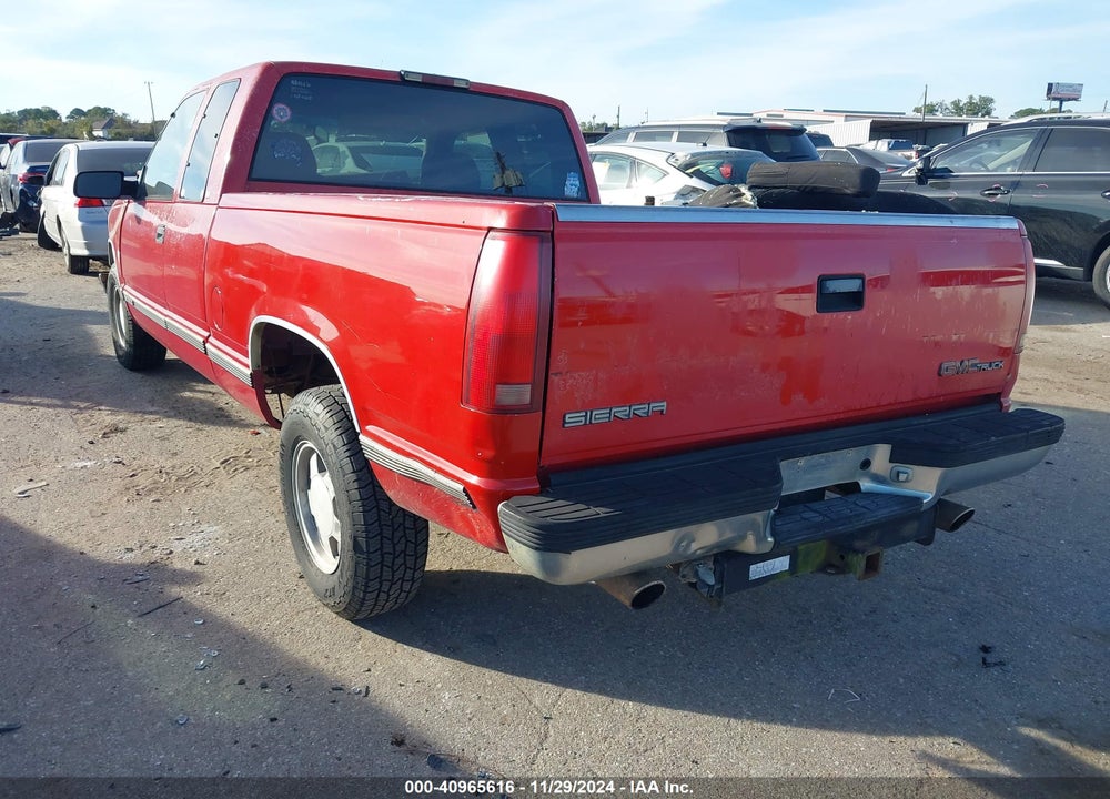 1997 GMC SIERRA 1500 SL WIDESIDE VIN: 2GTEC19R6V1538167