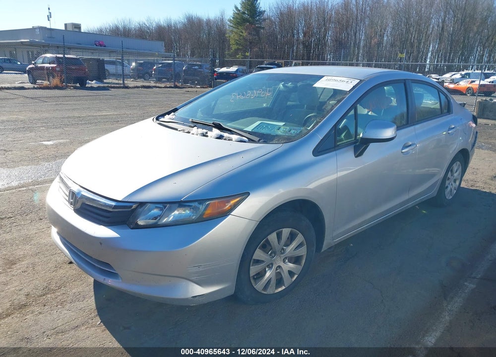 2012 HONDA CIVIC VIN: 2HGFB2F50CH301713