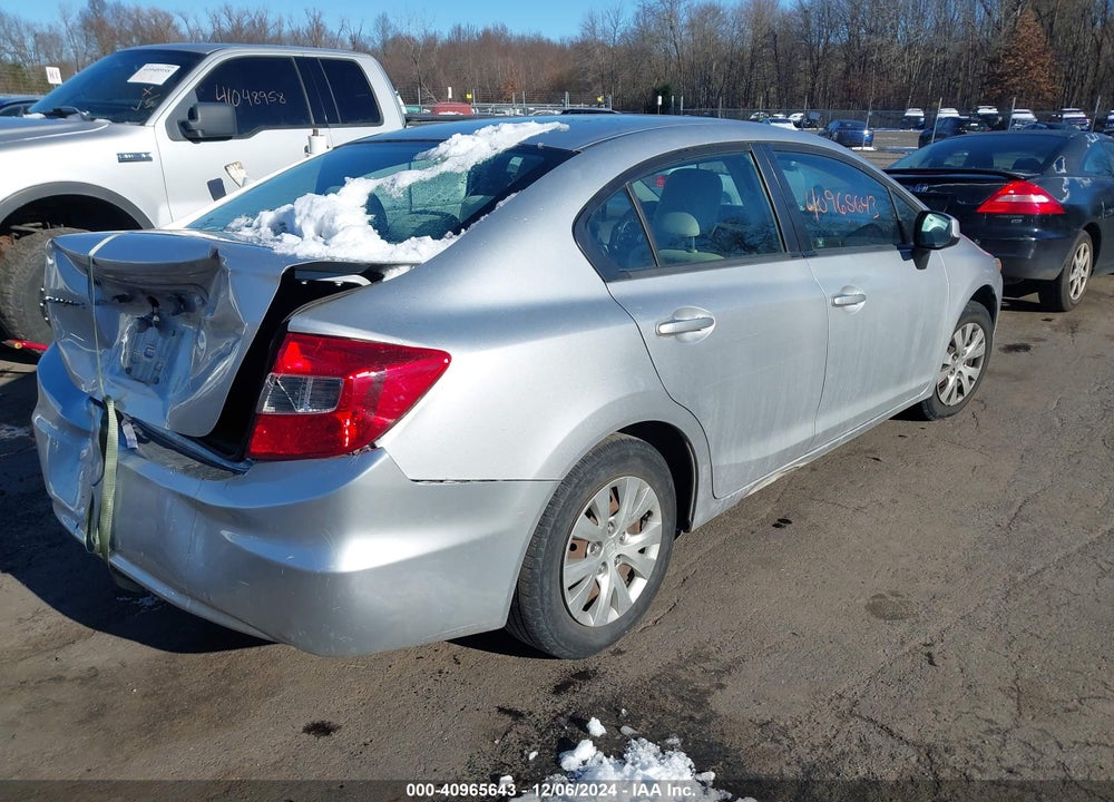 2012 HONDA CIVIC VIN: 2HGFB2F50CH301713