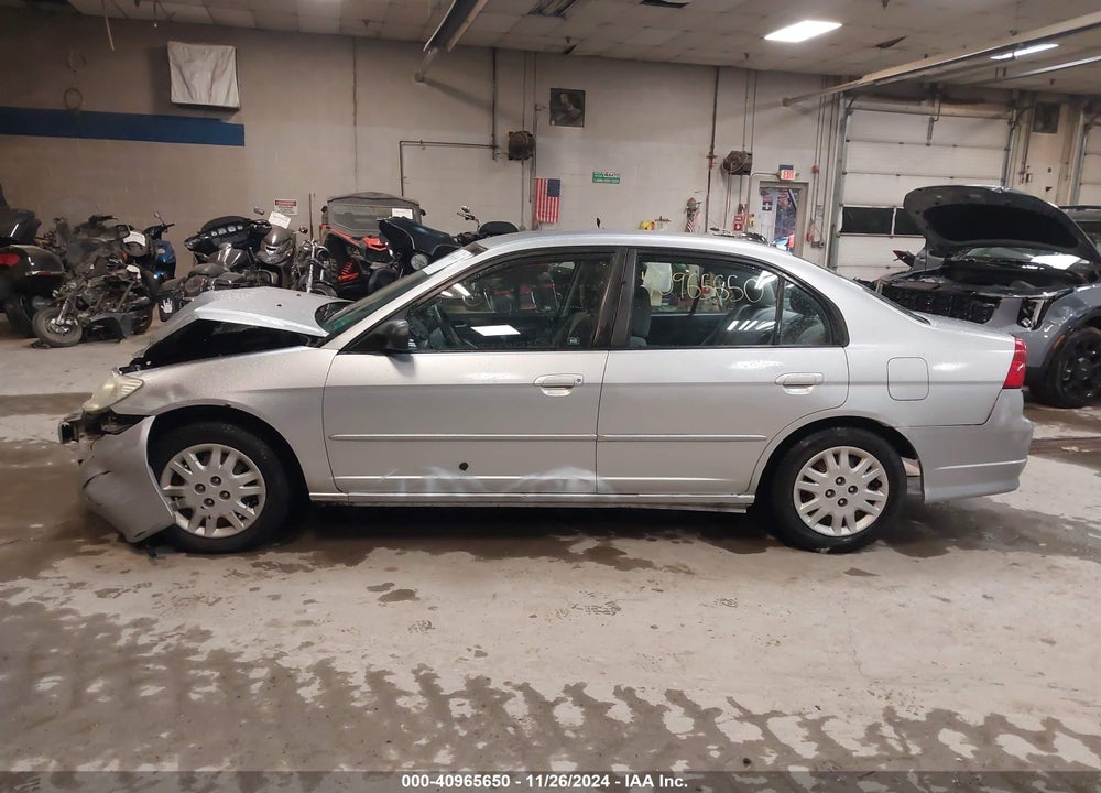2005 HONDA CIVIC LX VIN: 2HGES165X5H611182