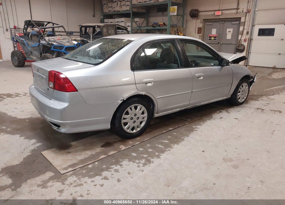 2005 HONDA CIVIC LX VIN: 2HGES165X5H611182