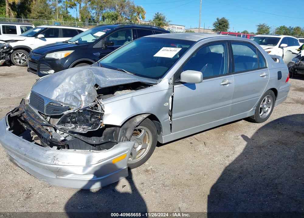 2002 MITSUBISHI LANCER OZ RALLY VIN: JA3AJ86E12U074055
