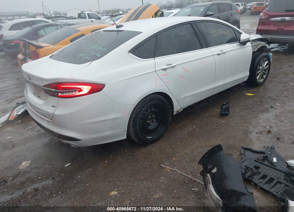 2017 FORD FUSION SE VIN: 3FA6P0H76HR220624