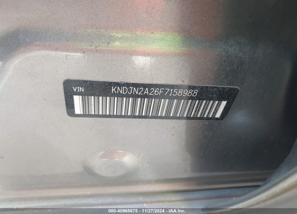 2015 KIA SOUL VIN: KNDJN2A26F7158988