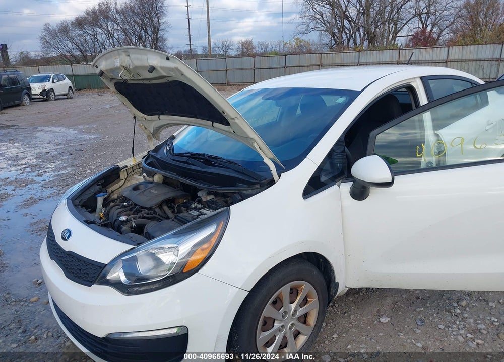 2016 KIA RIO LX VIN: KNADM4A33G6587739