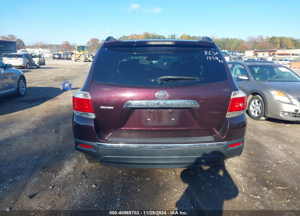 2013 TOYOTA HIGHLANDER LIMITED V6 VIN: 5TDYK3EH5DS133854