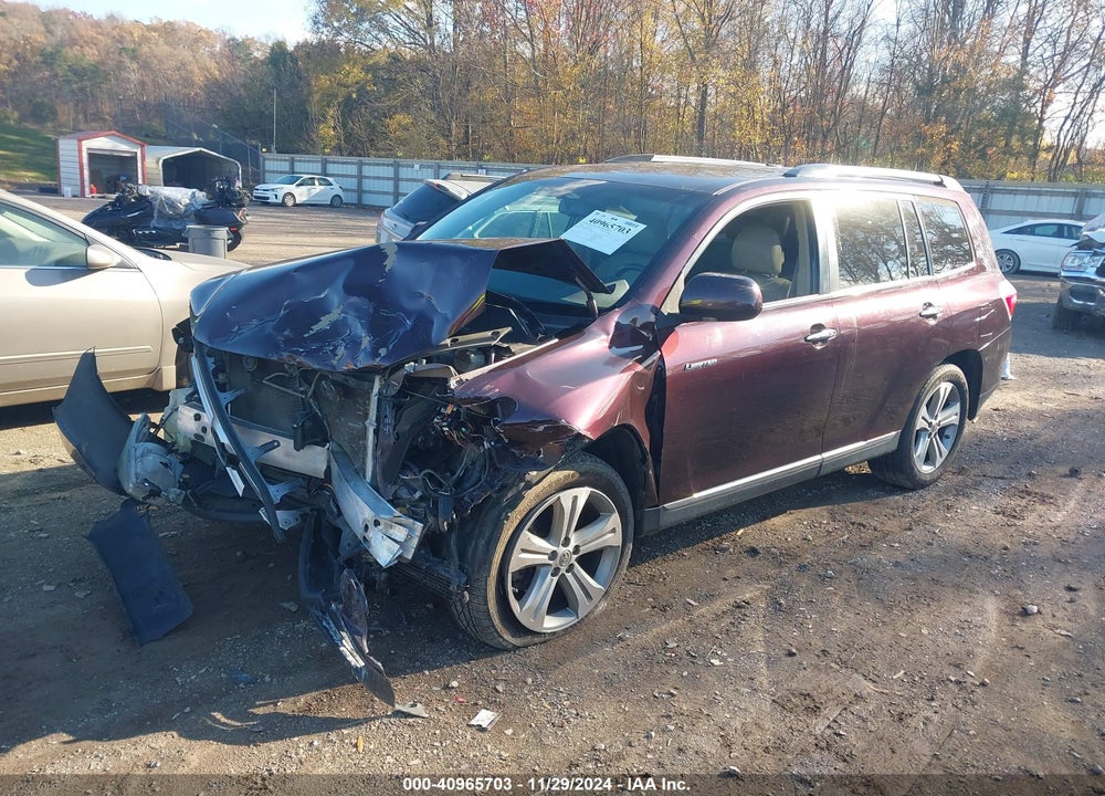 2013 TOYOTA HIGHLANDER LIMITED V6 VIN: 5TDYK3EH5DS133854