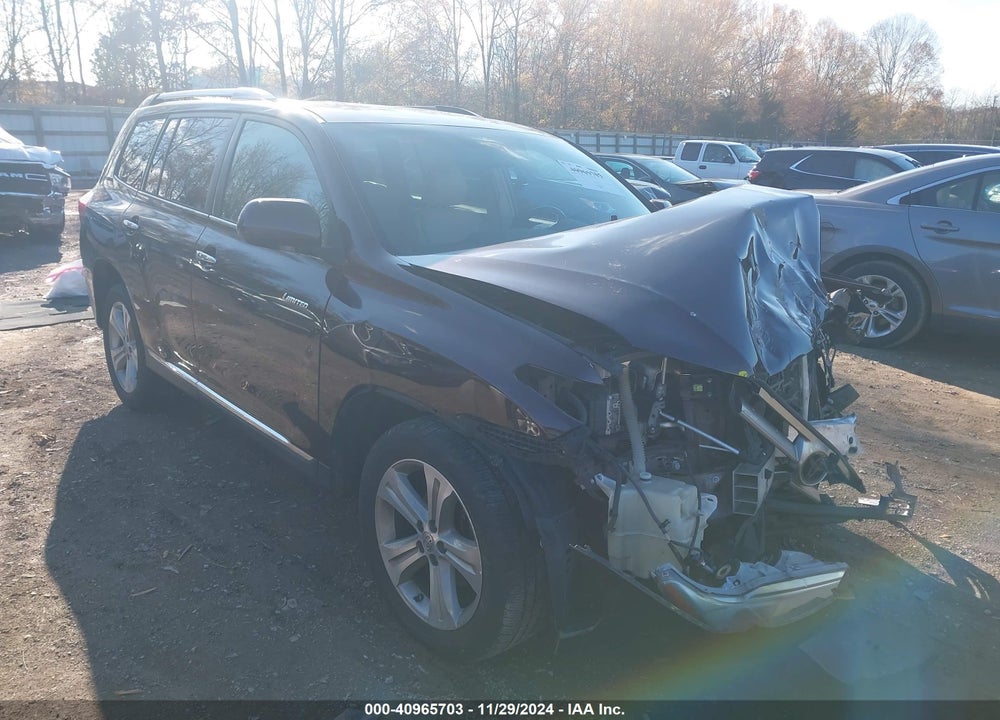 2013 TOYOTA HIGHLANDER LIMITED V6 VIN: 5TDYK3EH5DS133854