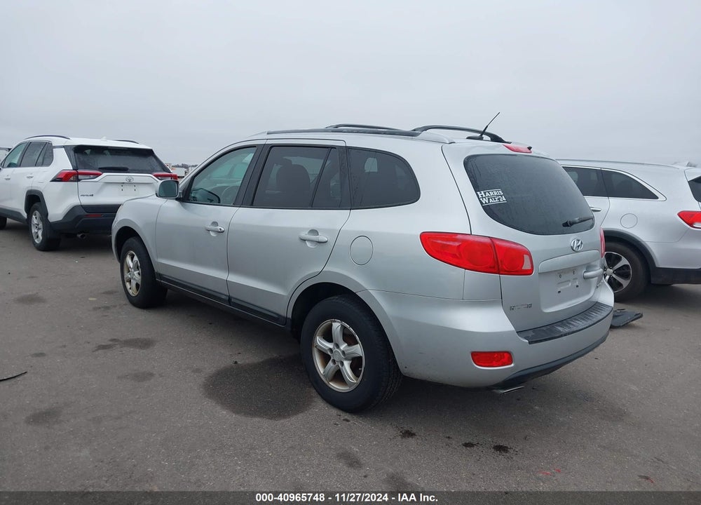 2007 HYUNDAI SANTA FE GLS VIN: 5NMSG13D27H062762