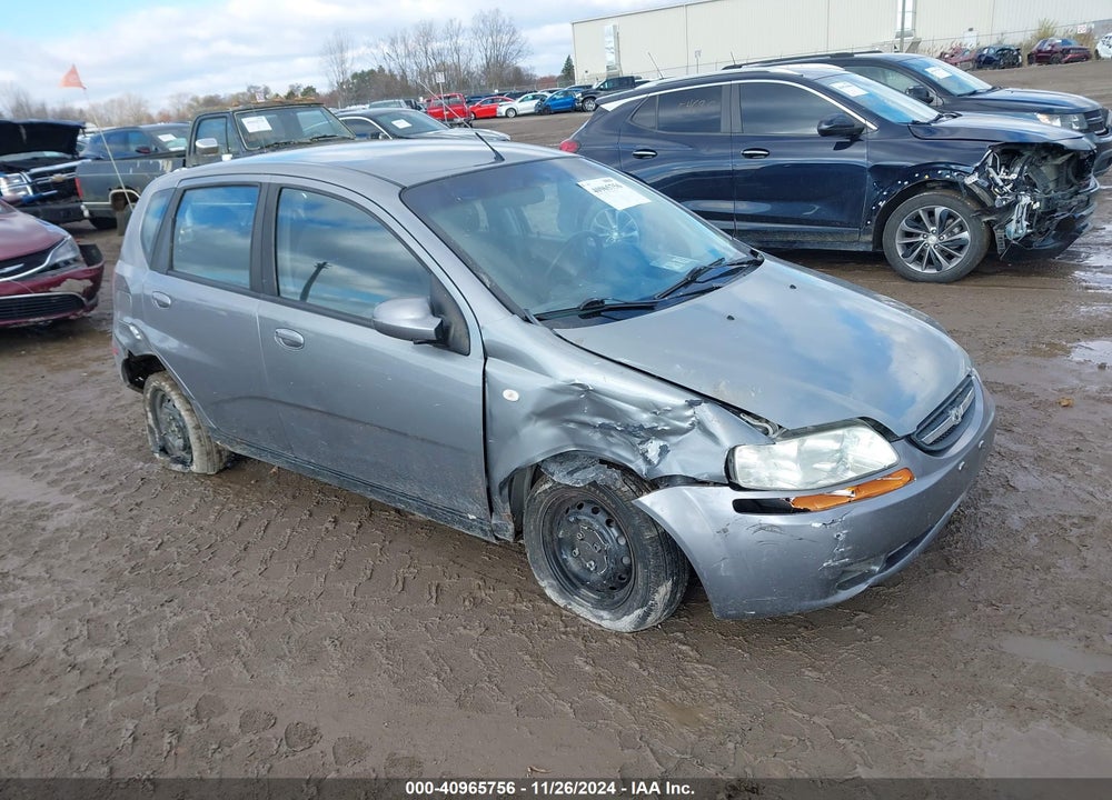 2006 CHEVROLET AVEO LS VIN: KL1TD66606B594738