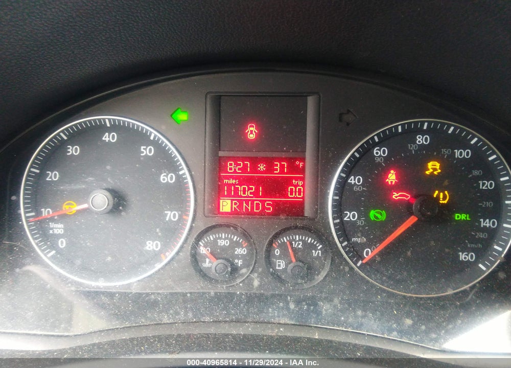 2009 VOLKSWAGEN JETTA SE VIN: 3VWPZ81K69M307019