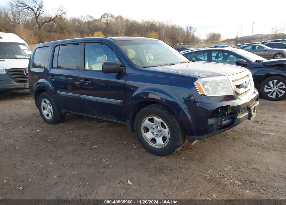 2011 HONDA PILOT LX VIN: 5FNYF4H2XBB025605