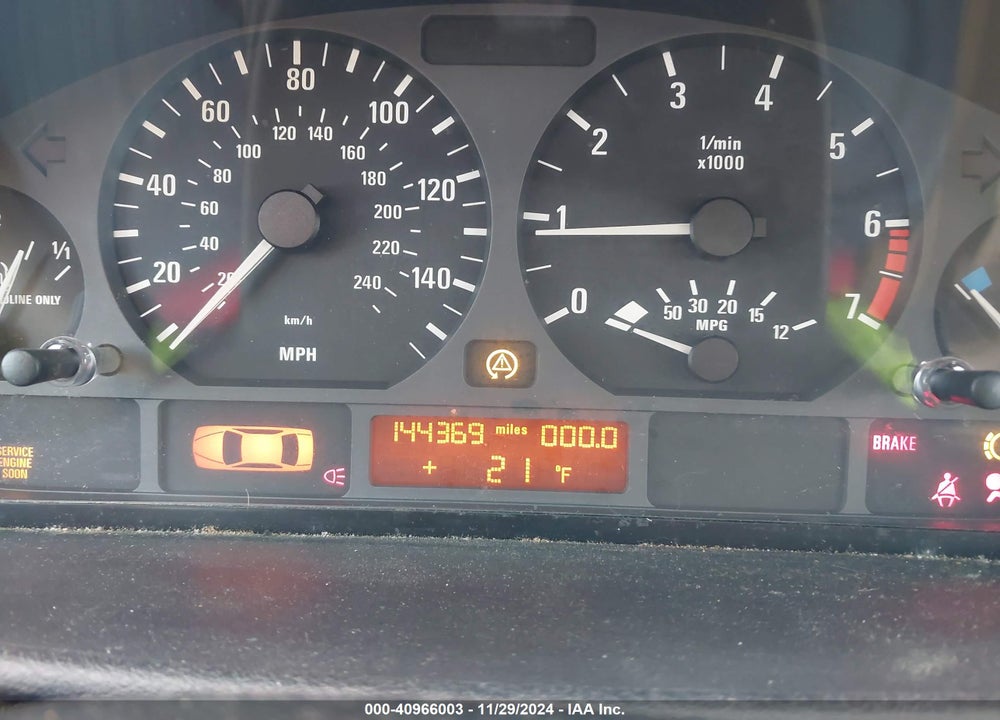 2003 BMW 325I VIN: WBAET37403NH02835
