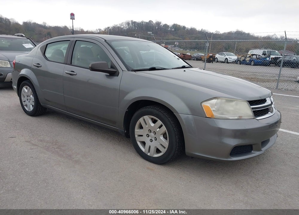 2013 DODGE AVENGER SE V6 VIN: 1C3CDZAG1DN669053