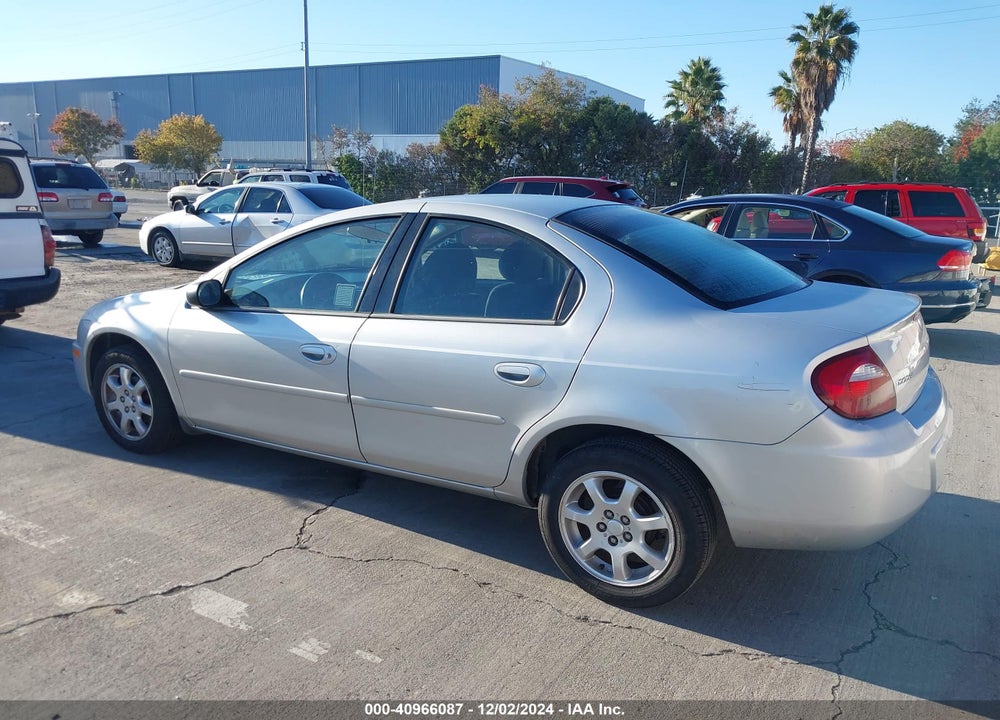2005 DODGE NEON SXT VIN: 1B3ES56C95D180630
