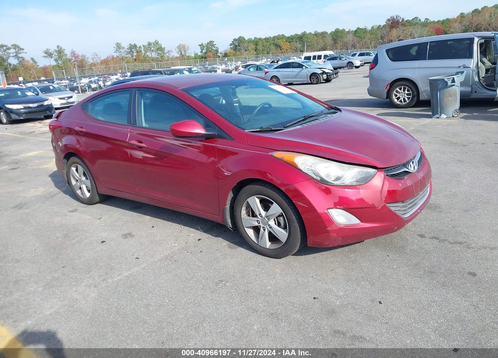 2013 HYUNDAI ELANTRA GLS VIN: 5NPDH4AEXDH401415