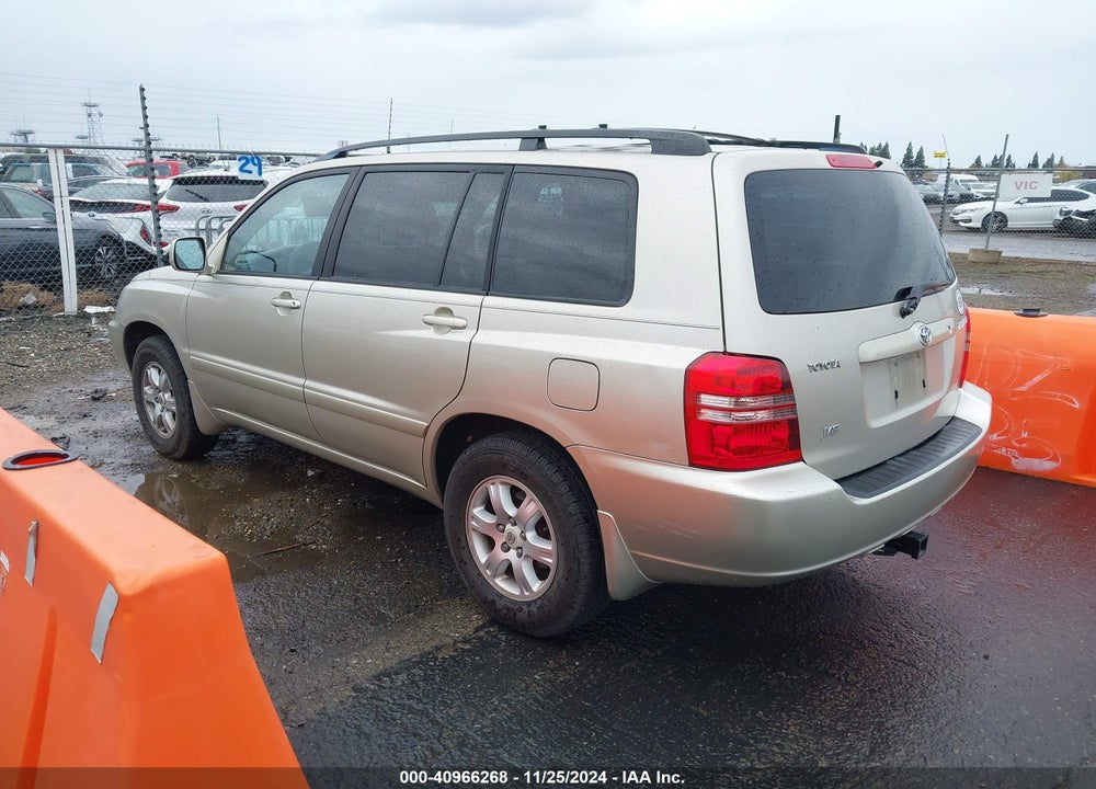 2003 TOYOTA HIGHLANDER V6 VIN: JTEGF21A030084871