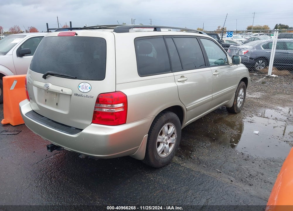 2003 TOYOTA HIGHLANDER V6 VIN: JTEGF21A030084871