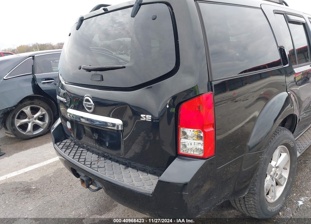 2009 NISSAN PATHFINDER SE VIN: 5N1AR18B69C606836