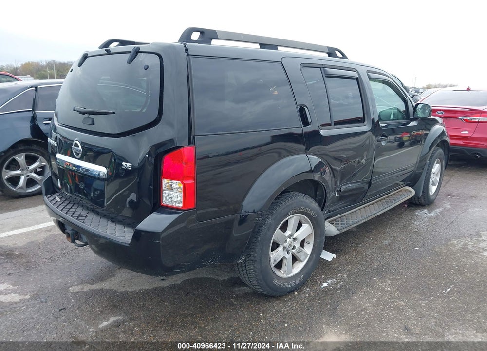 2009 NISSAN PATHFINDER SE VIN: 5N1AR18B69C606836